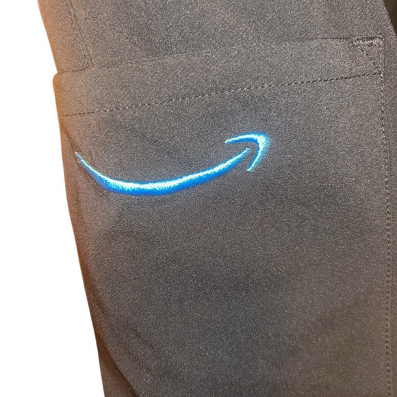 Amazon Pants Mens L Size “34-37” Black Luly Yang Cargo employee driver - Picture 2 of 4
